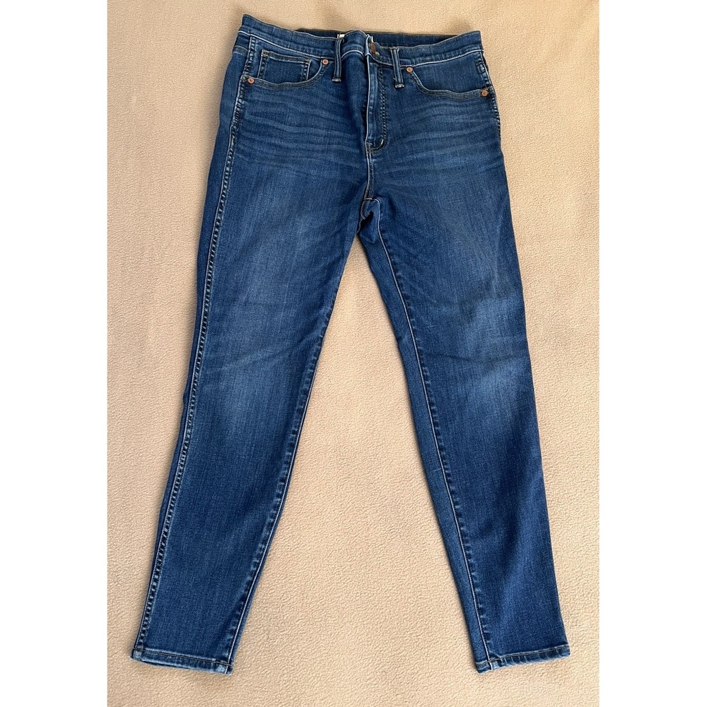 Madewell High Rise Stretch Skinny Jeans Women's Size 31 x 28 Dark Wash Denim